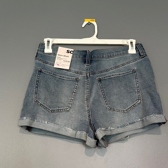 SO Blue Jean Shorts Distressed Vintage Style - Picture 3 of 3